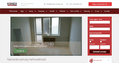 Desktop Screenshot of konex-reality.sk